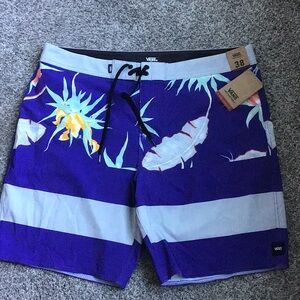 Vans swimming shorts purple with flowers size 38